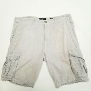 Buckle Black Light‎ gray linen size 36 cargo shorts. EUC